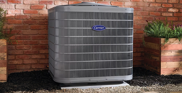 Heat pump outside